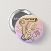 Schoonheidsspecialiste pin badge ronde button 5,7 cm (Voorkant /achterkant)