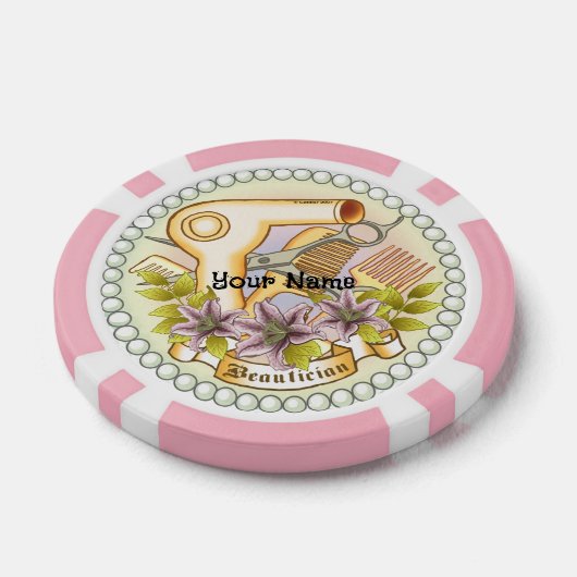 Schoonheidsspecialiste poker chip (Enkel)