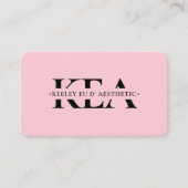 Schoonheidsspecialiste Roze Pastel Modern Visitekaartje (Voorkant)