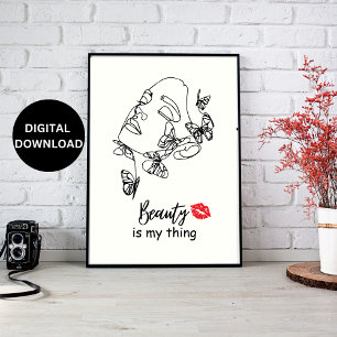 Schoonheidsspecialiste Schoonheidssalon Muurkunst, Perfect Poster