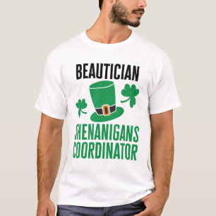 Schoonheidsspecialiste Shenanigans coördinator T-shirt