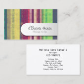 Schoonheidsspecialiste Visitekaartjes vlinderstrep (Voorkant / Achterkant)