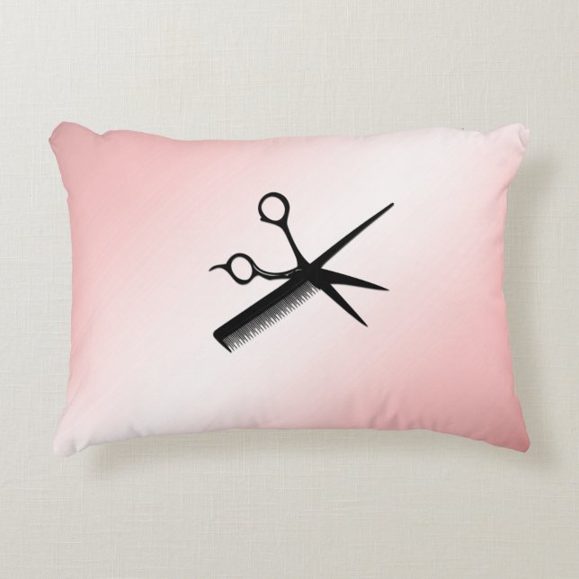 Schoonheidsspecialiste Vormgeving Roze Accent Kussen (Voorkant)