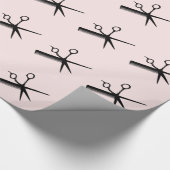 Schoonheidsspecialiste Vormgeving Roze Cadeaupapier (Hoek)