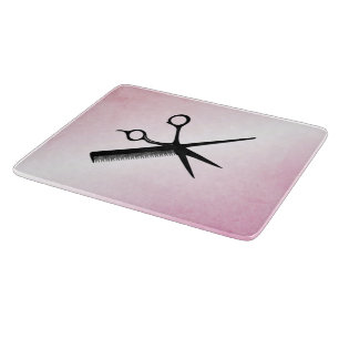 Schoonheidsspecialiste Vormgeving Roze Glas Snijplank