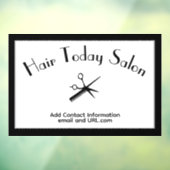 Schoonheidsspecialistenontwerp Bedrijfsnaam Contac Raamsticker (Vel 3)