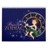 Schoonheidssymbolen voor zodiale tekens plus eleme kalender (Hoes)