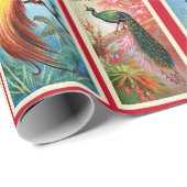  schoonheidstaarten van de vogelpacock cadeaupapier (Rol Hoek)