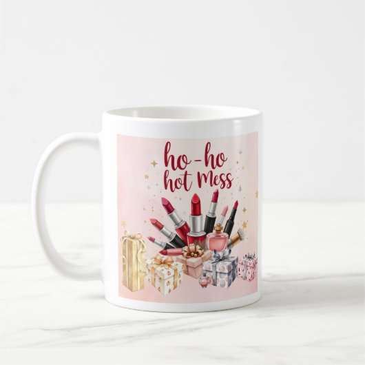 Schoonheidsthema Kerstmis Koffiemok (Links)