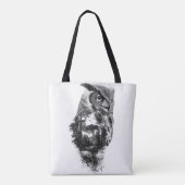 Schoonheidsuil in de bergen tote bag (Achterkant)