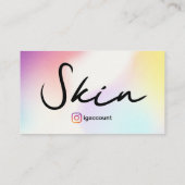 Schoonheidsverzorging voor esthetici visitekaartje (Achterkant)