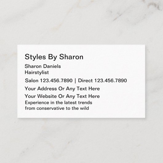 SchoonheidsVisitekaartjes Visitekaartje (Achterkant)