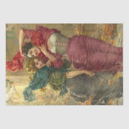  schoonheidsvrouwen ontkoppelen tissuepapier (Voorkant)