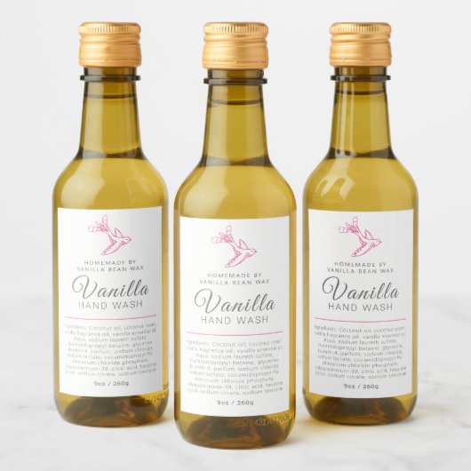 Schoonheidswaslabel Wijn Etiket (Flessen)