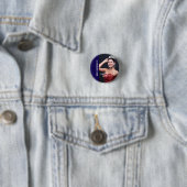 Schoonheidswedstrijd Knop Speld - Lichte Tekst Ronde Button 3,2 Cm (In situ)