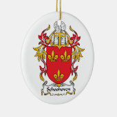 Schoonhoven Family Crest Keramisch Ornament (Rechts)