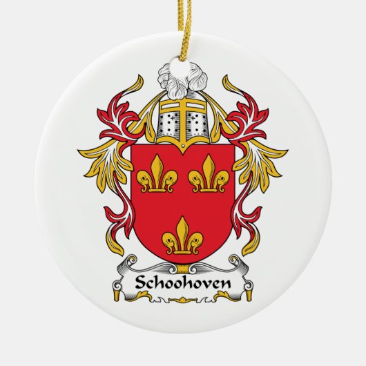 Schoonhoven Family Crest Keramisch Ornament (Voorkant)