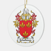 Schoonhoven Family Crest Keramisch Ornament (Links)