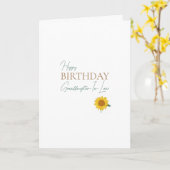 schoonkleindochter zonnebloem kaart (Gele Bloem)