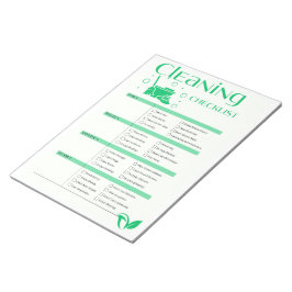 Schoonmaak Checklist, Chore chart, Huishoudelijke  Notitieblok