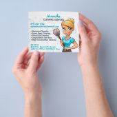 Schoonmaak Diensten Flyer Sjabloon (Hand)