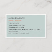 Schoonmaak Diensten Housekeeping Retro Chic Classy Visitekaartje (Achterkant)