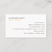 Schoonmaak Diensten Housekeeping Retro Schattige h Visitekaartje (Achterkant)