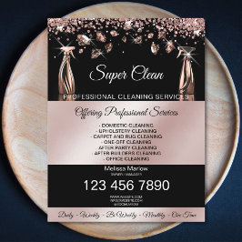 Schoonmaak Diensten Huishoudelijke Hulp Flyer