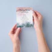 Schoonmaak Diensten Huishouding Aquarel Flyer (Hand)