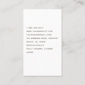 Schoonmaak Diensten Huishouding Retro Schattige Ho Visitekaartje (Achterkant)