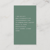 Schoonmaak Diensten Huishouding Scandi House Green Visitekaartje (Achterkant)