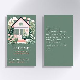 Schoonmaak Diensten Huishouding Scandi House Green Visitekaartje