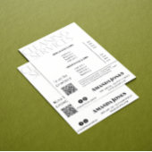 Schoonmaak Diensten Maid Prijs Zwart-wit Kaart