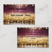 Schoonmaak en Huishoudelijke Service Visitekaartje (Voorkant / Achterkant)