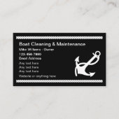 Schoonmaak en onderhoud van de boot visitekaartje (Voorkant)