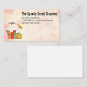 Schoonmaak- en ontsmettingsdiensten en -producten visitekaartje (Voorkant / Achterkant)