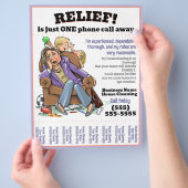 Schoonmaak flyer (volledig aanpasbaar) (Hand)