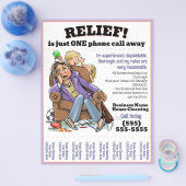 Schoonmaak flyer (volledig aanpasbaar) (Enkel)