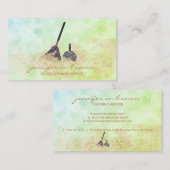 Schoonmaak Groene Schittering Visitekaartje (Voorkant / Achterkant)