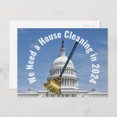 Schoonmaak Huis 2024 Verkiezing Briefkaart (Voorkant / Achterkant)