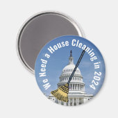 Schoonmaak Huis 2024 Verkiezing Magneet (Voorkant / Achterkant)