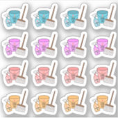 Schoonmaak Huis klusjes Dag Huishoudelijk werk Buj Sticker (Voorkant)