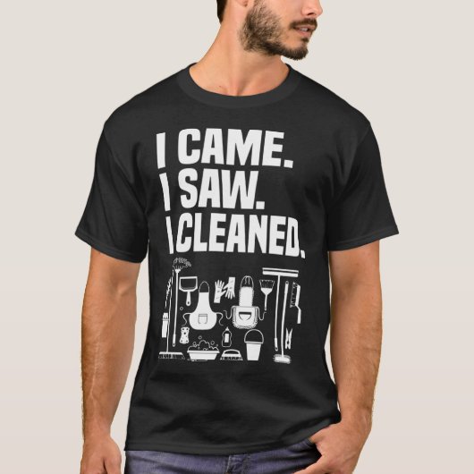 Schoonmaak huis schoonmaker en huishoudster t-shirt (Voorkant)