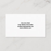 Schoonmaak Huishoudelijke Apparatuur op Tafel Visitekaartje (Achterkant)