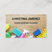 Schoonmaak Huishoudelijke Apparatuur op Tafel Visitekaartje (Voorkant)