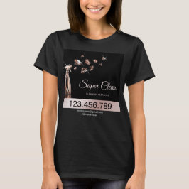 Schoonmaak Huishoudelijke Holografie T-shirt