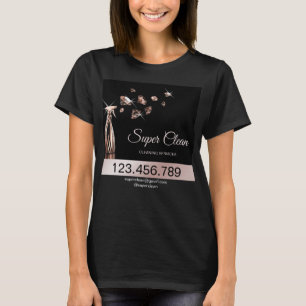 Schoonmaak Huishoudelijke Holografie T-shirt