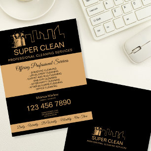 Schoonmaak Huishoudelijke Hulp Dienst Schoonmaakst Flyer