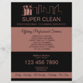 Schoonmaak Huishoudelijke Hulp Schoonmaakster Flyer (Voorkant)