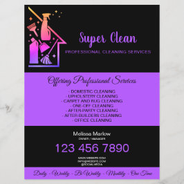 Schoonmaak Huishoudelijke Hulp Schoonmaakster Scho Flyer